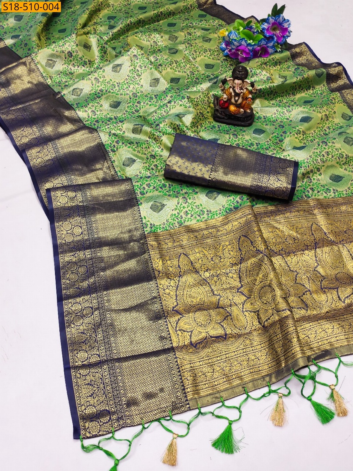 Green Fancy Kanjivaram silk sarees