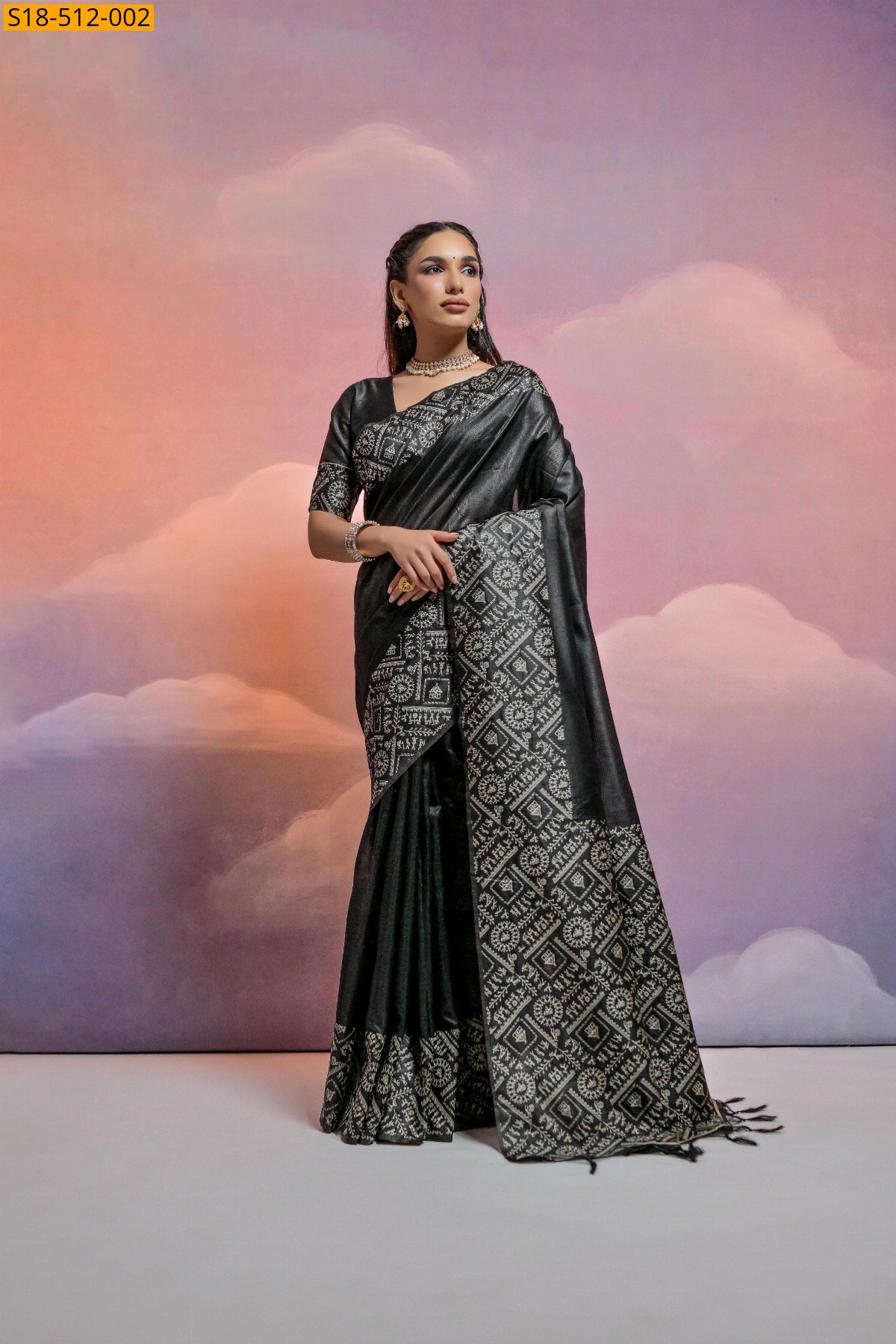 Black Fancy  Banglori raw silk sarees