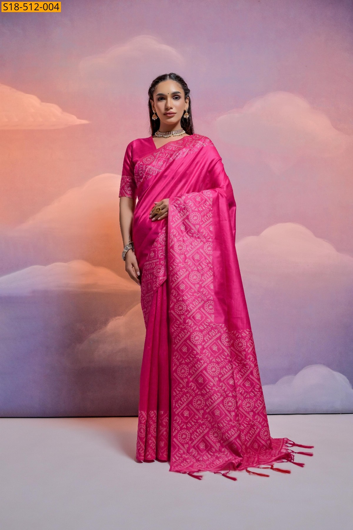 Pink Fancy  Banglori raw silk sarees