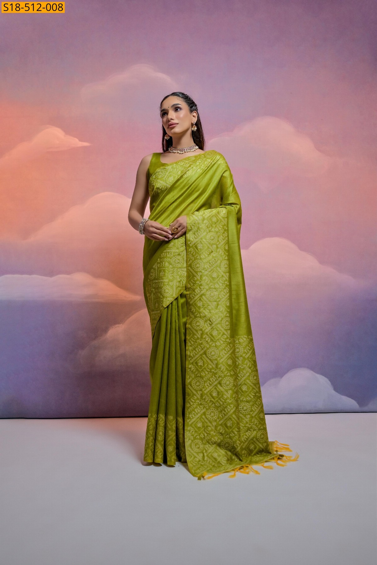 Green Fancy  Banglori raw silk sarees