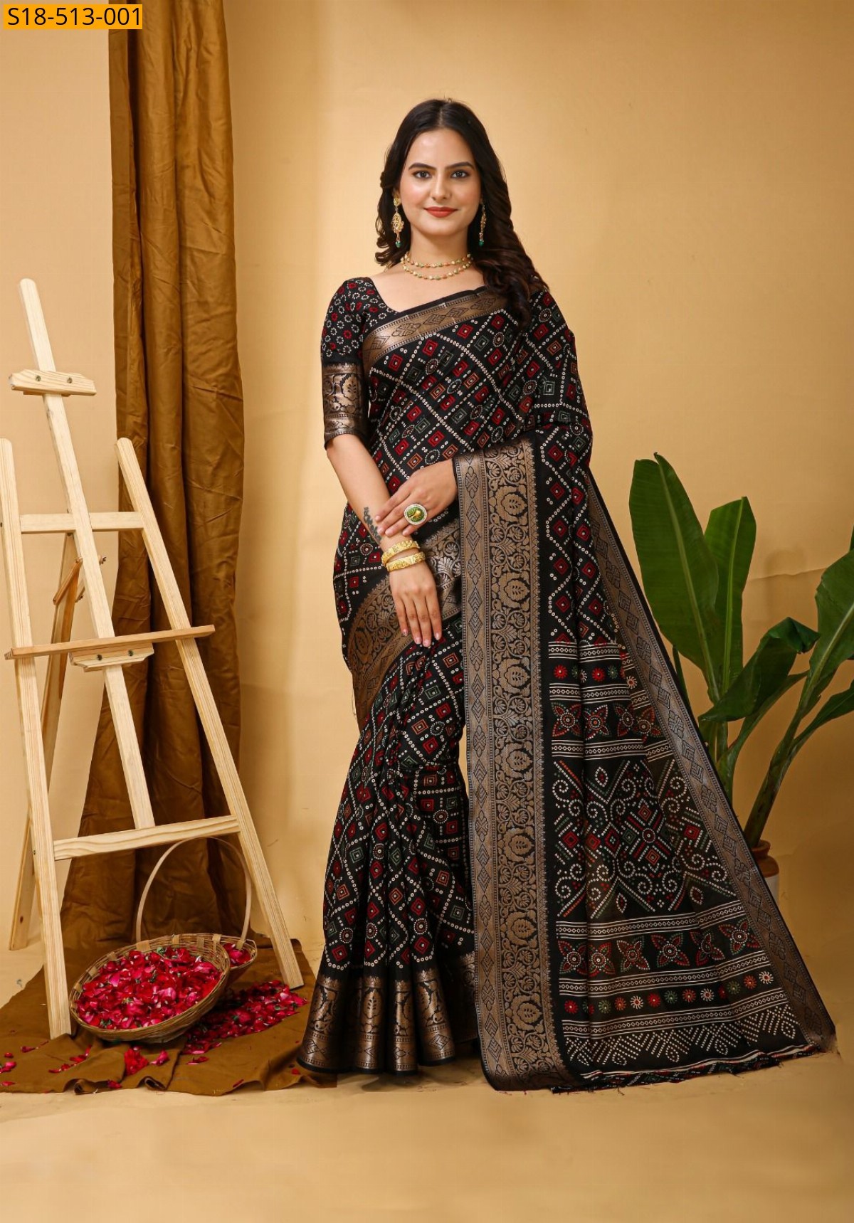 Black Fancy  Dola silk sarees