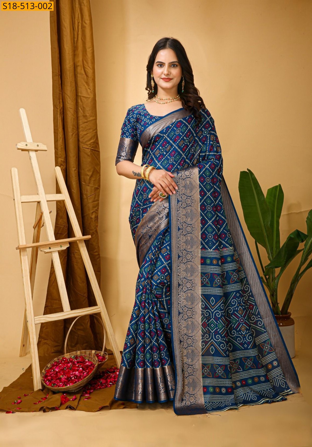 Blue Fancy  Dola silk sarees