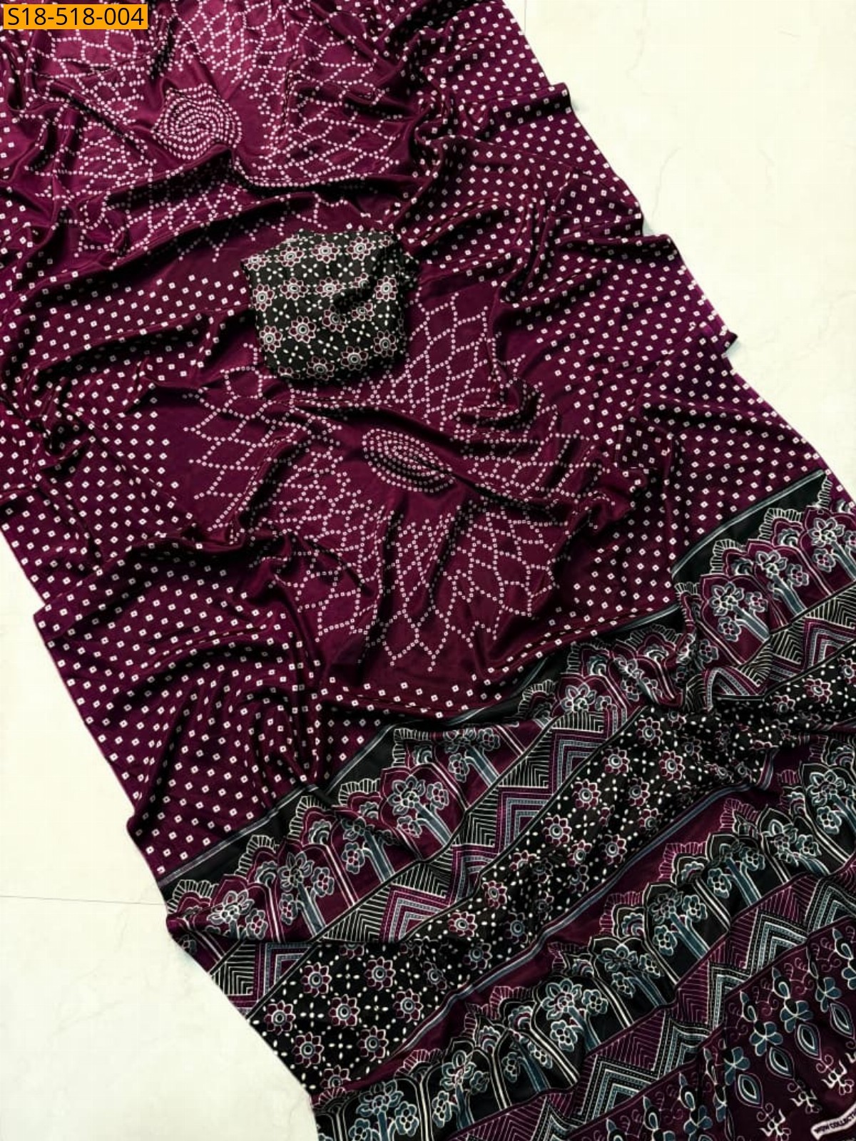 Wine Fancy Gajji Silk Sarees