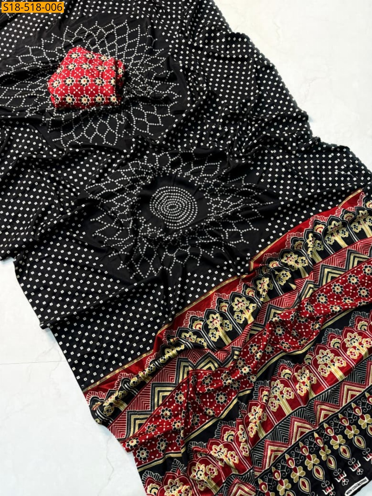 Black Fancy Gajji Silk Sarees