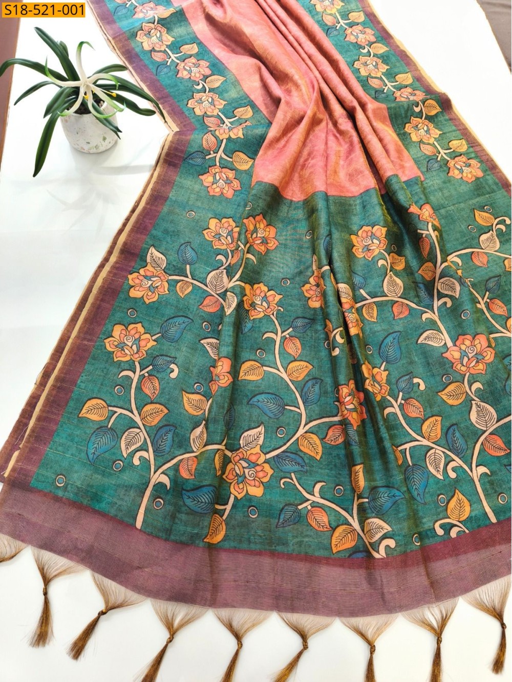 Fancy Tussar silk sarees