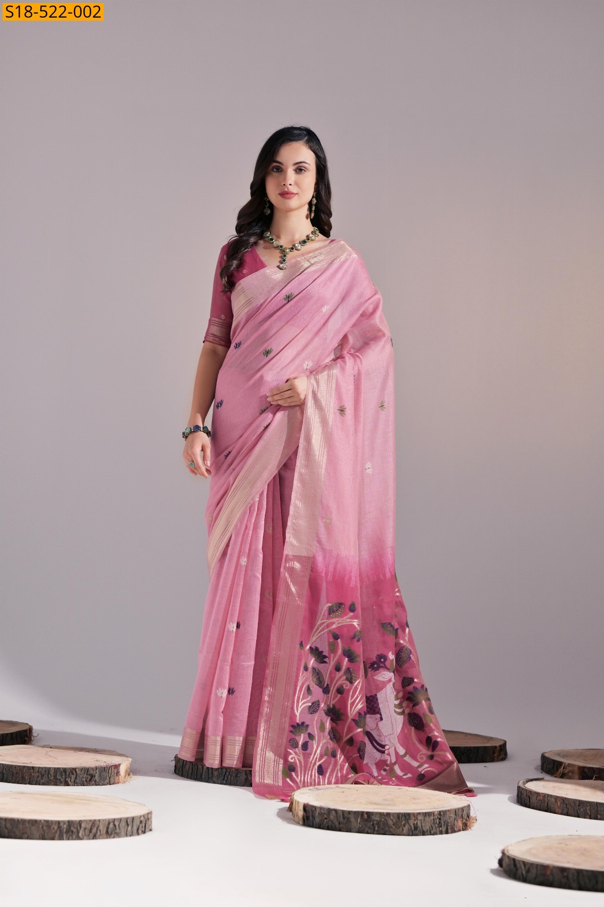 Fancy Muga cotton sarees