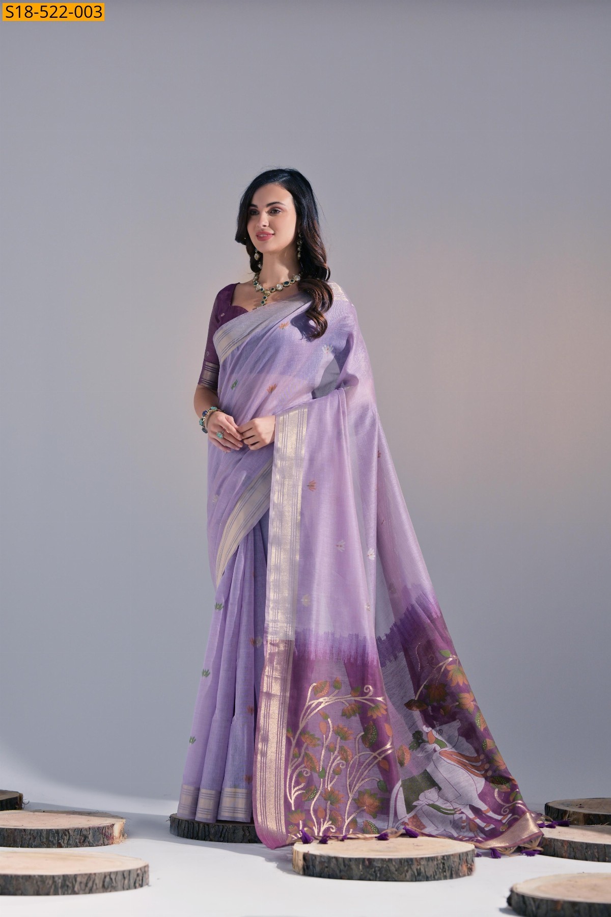 Fancy Muga cotton sarees