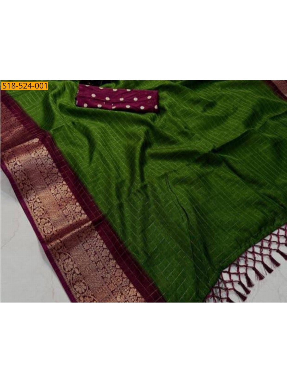 Green Fancy Dola silk sarees Green Fancy Dola silk sarees