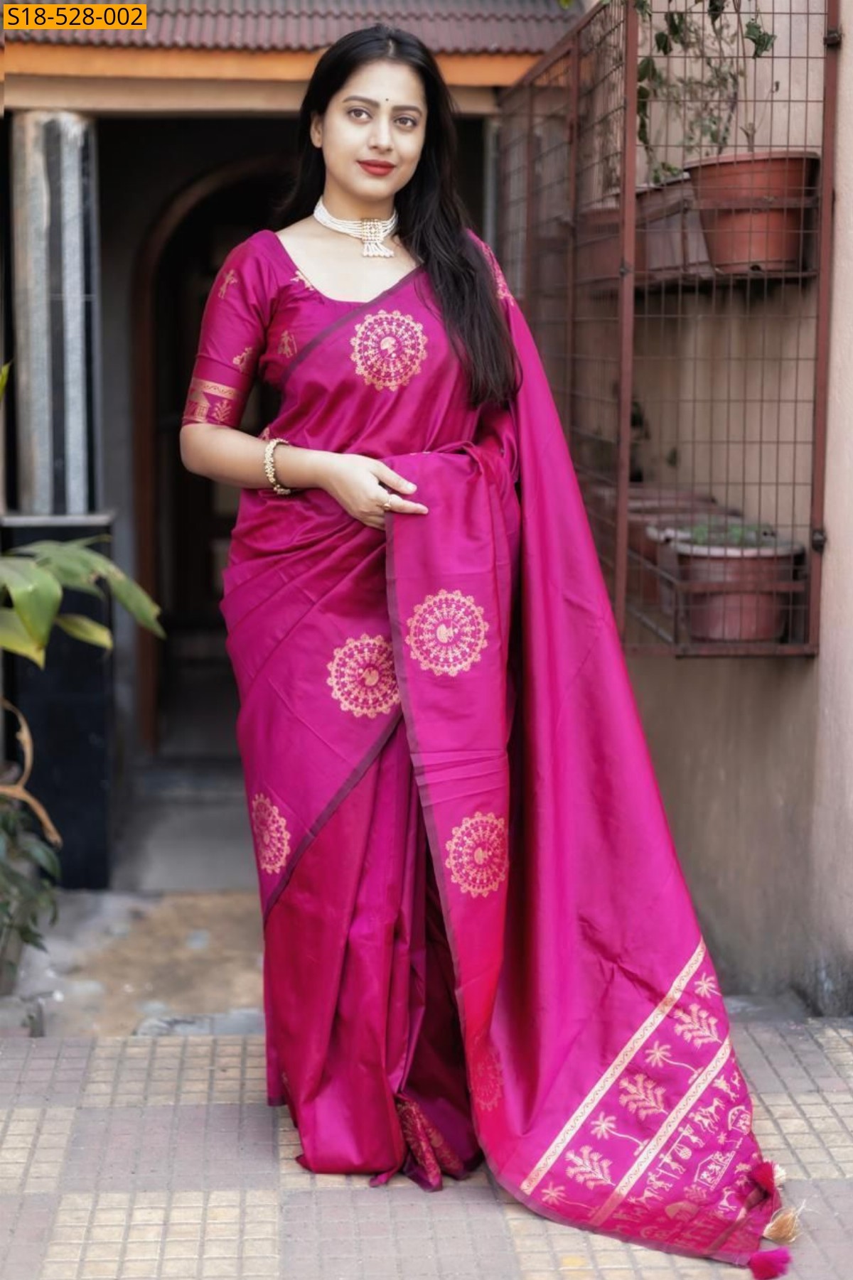 Pink Fancy Soft Silk Sarees