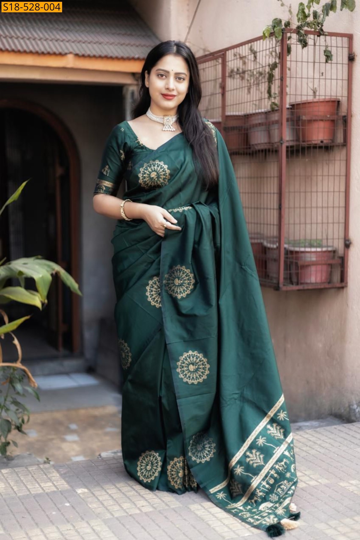 Green Fancy Soft Silk Sarees