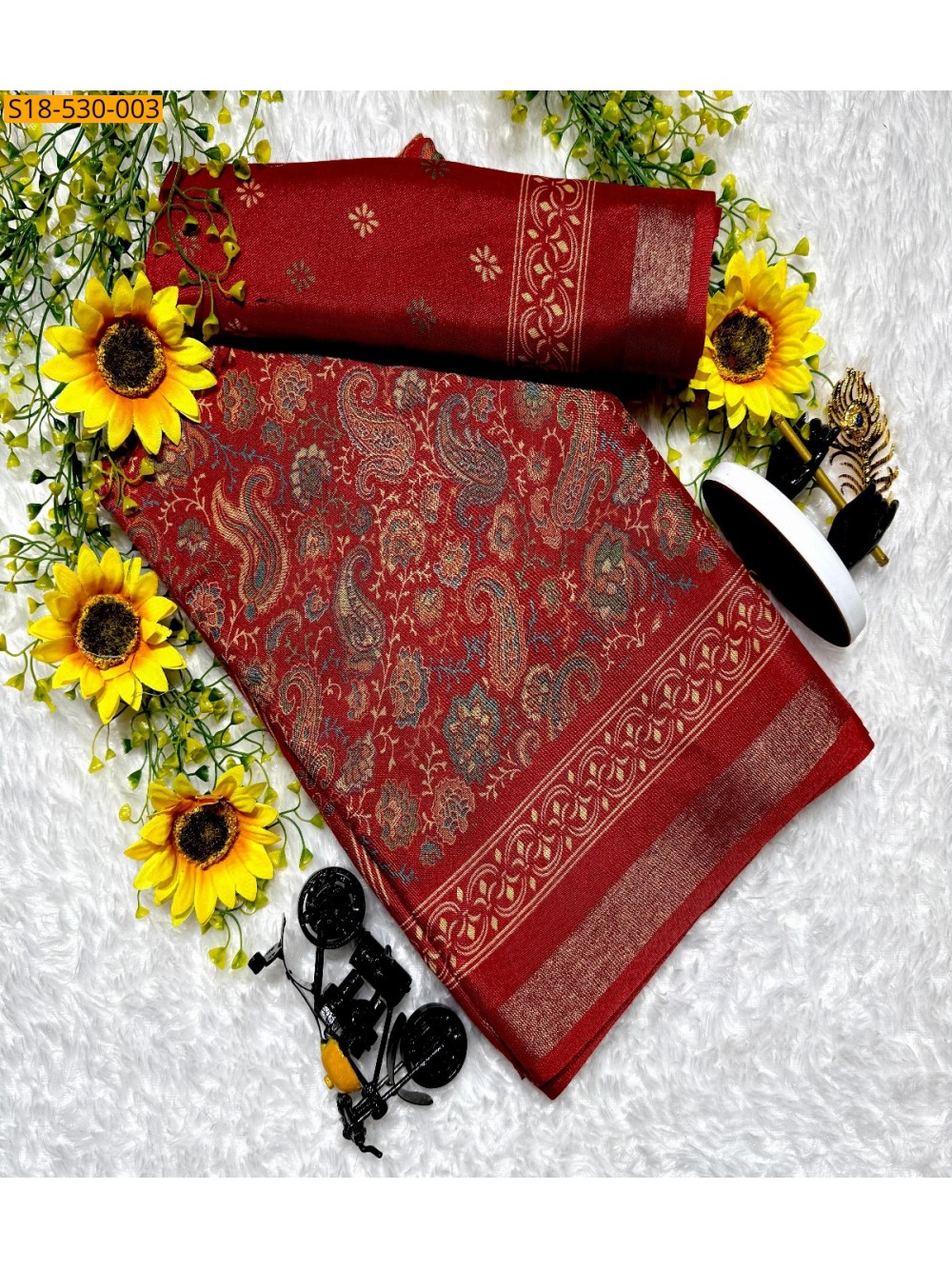 Fancy Mangalagiri Mul Mul Cotton Saree