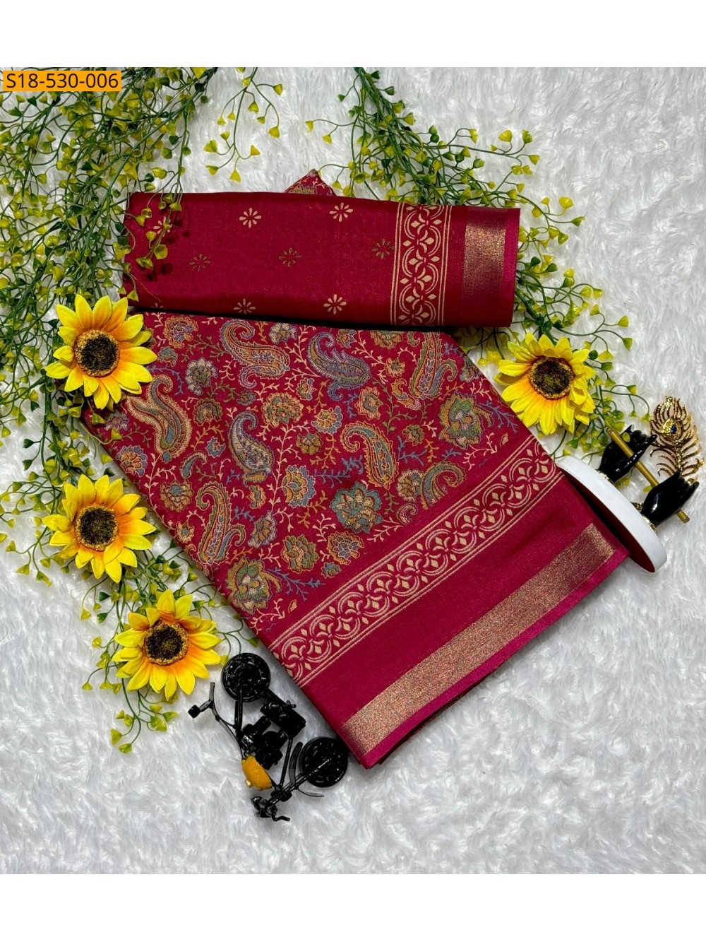 Fancy Mangalagiri Mul Mul Cotton Saree