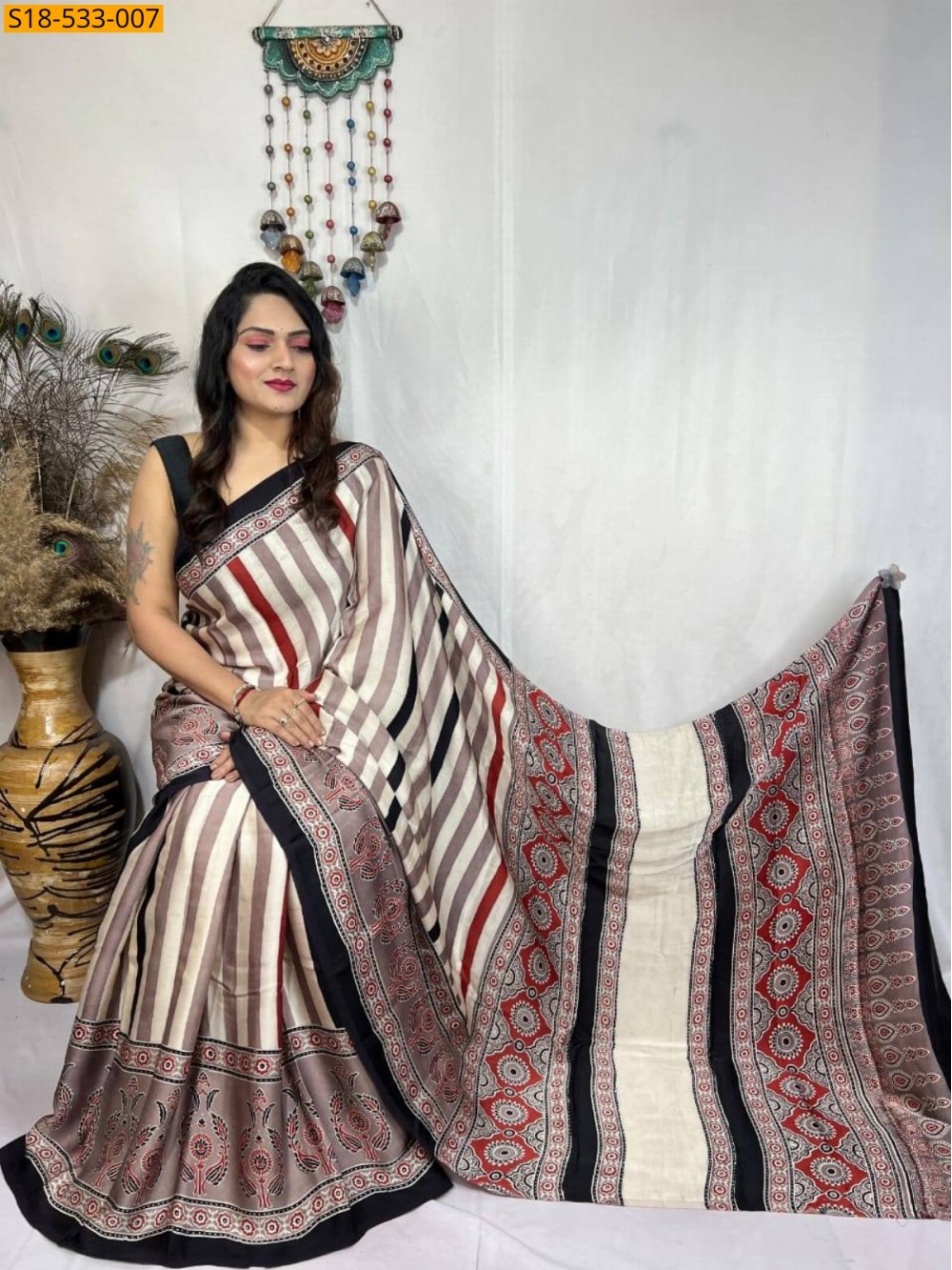 Fancy Semi Gajji Silk saree