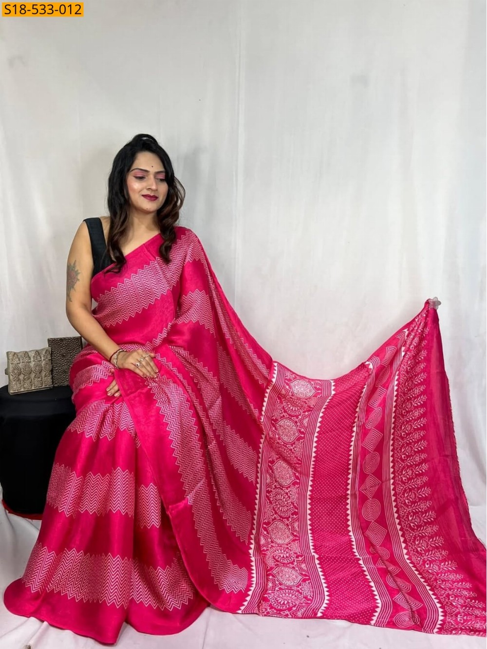 Fancy Semi Gajji Silk saree