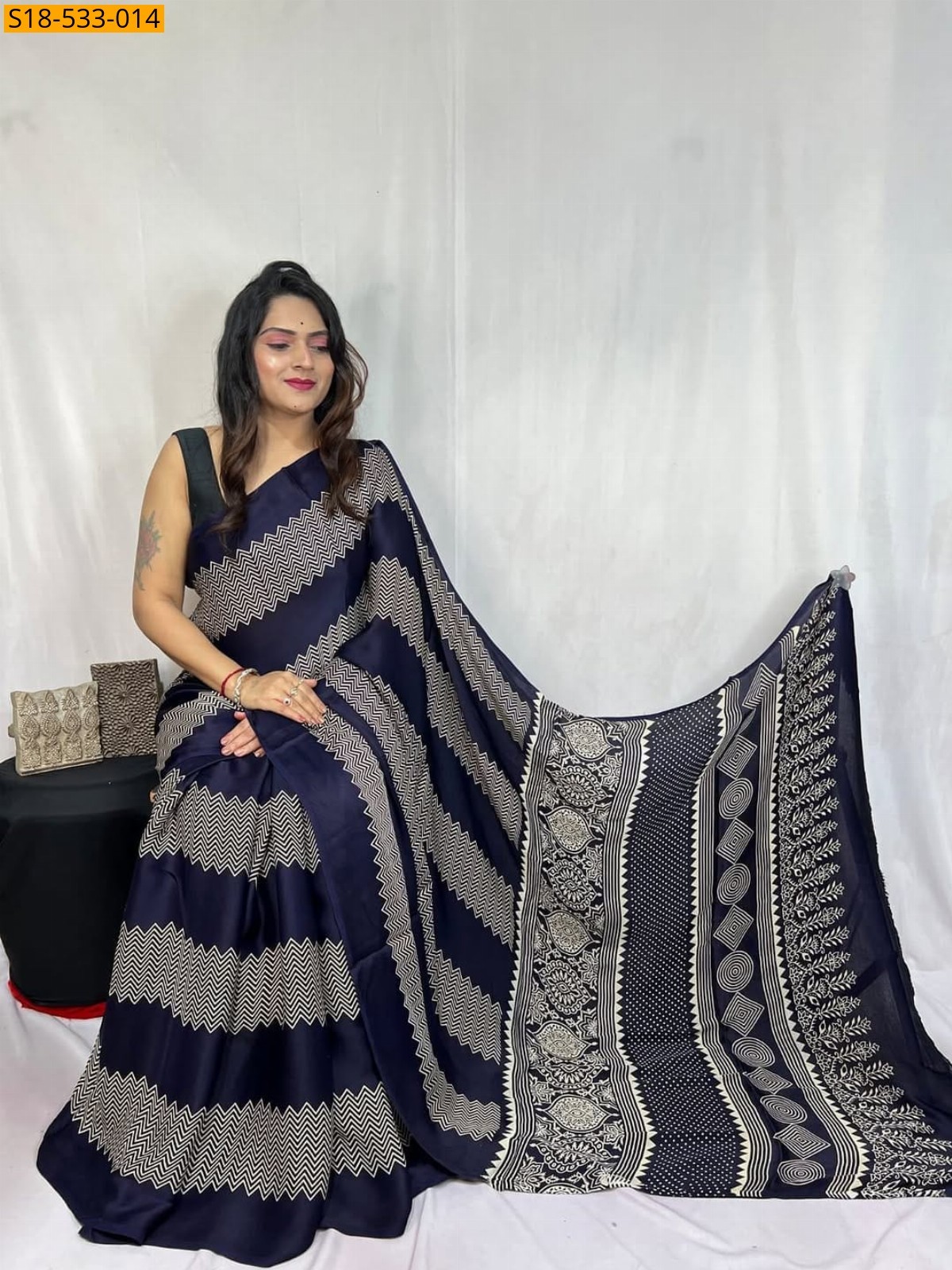 Gray Fancy Semi Gajji Silk saree