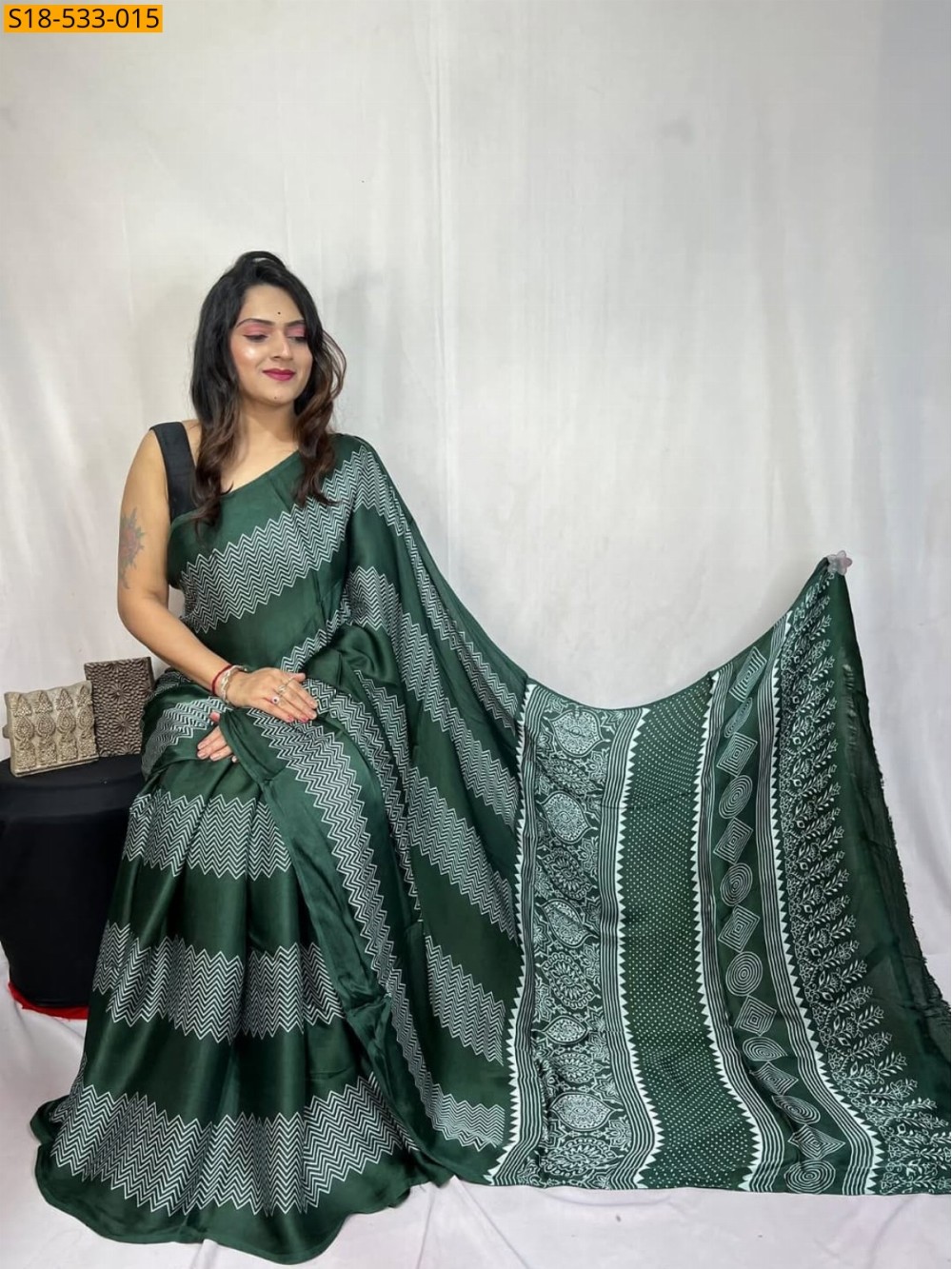 Fancy Semi Gajji Silk saree