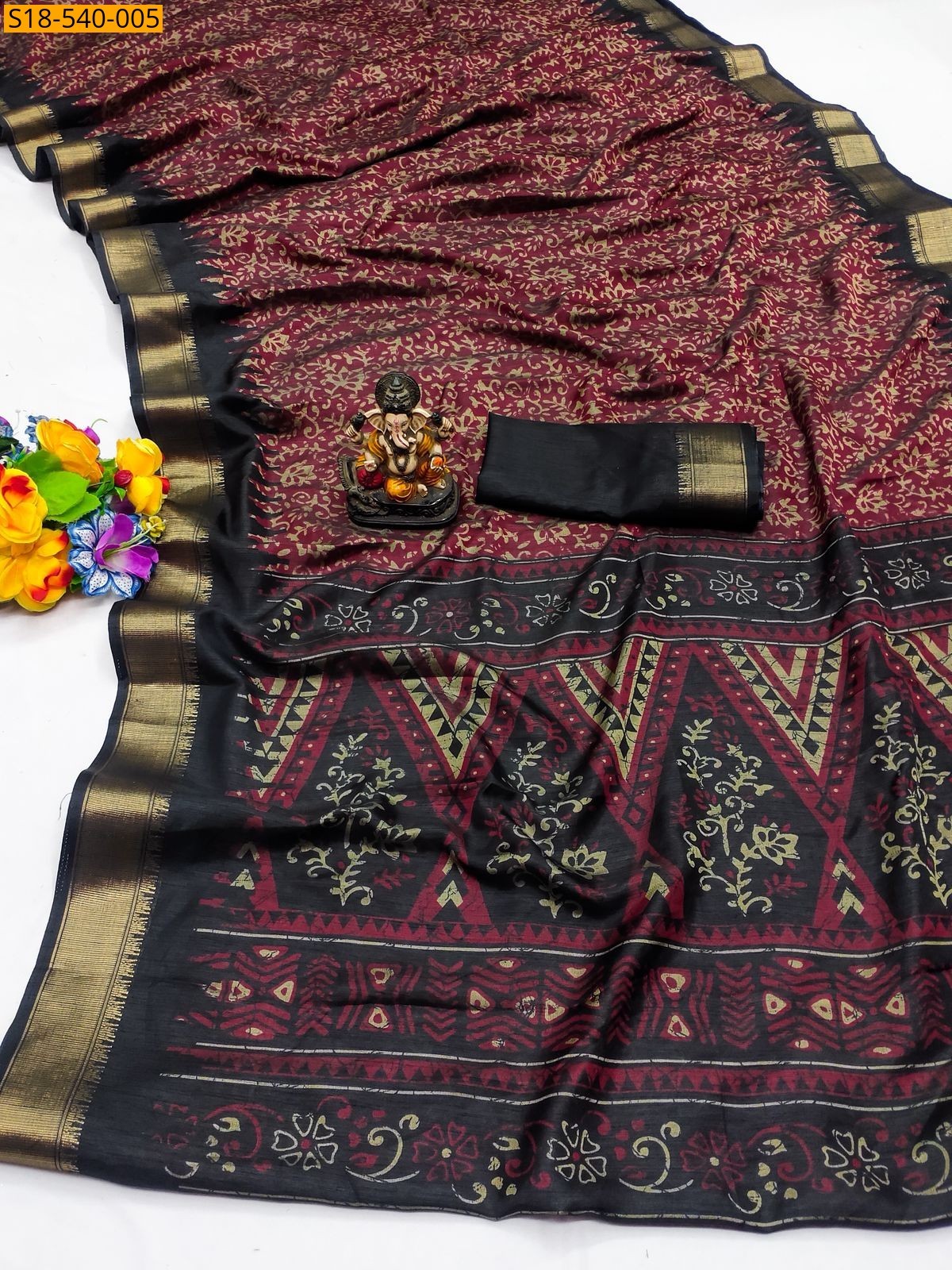 Maroon Fancy Dola Silk Sarees 