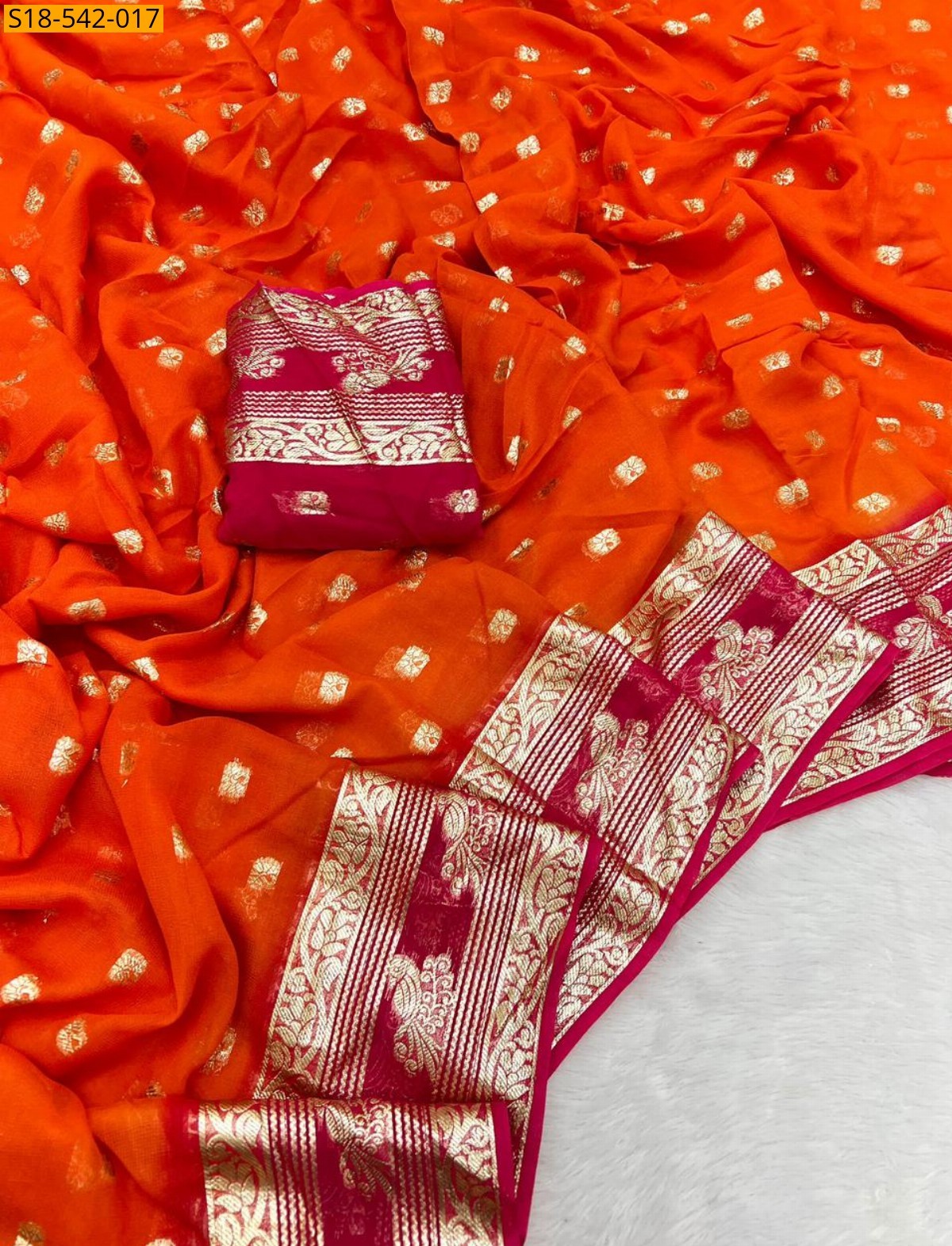 Fancy Viscose Georgette Saree