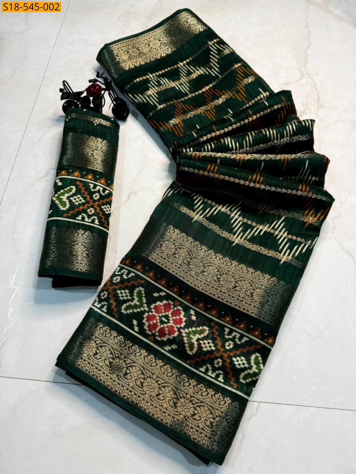 Dark green Fancy Cotton silk sarees