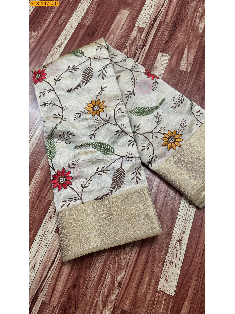 Half white Fancy Soft Tussar Silk saree Half white Fancy Soft Tussar Silk saree