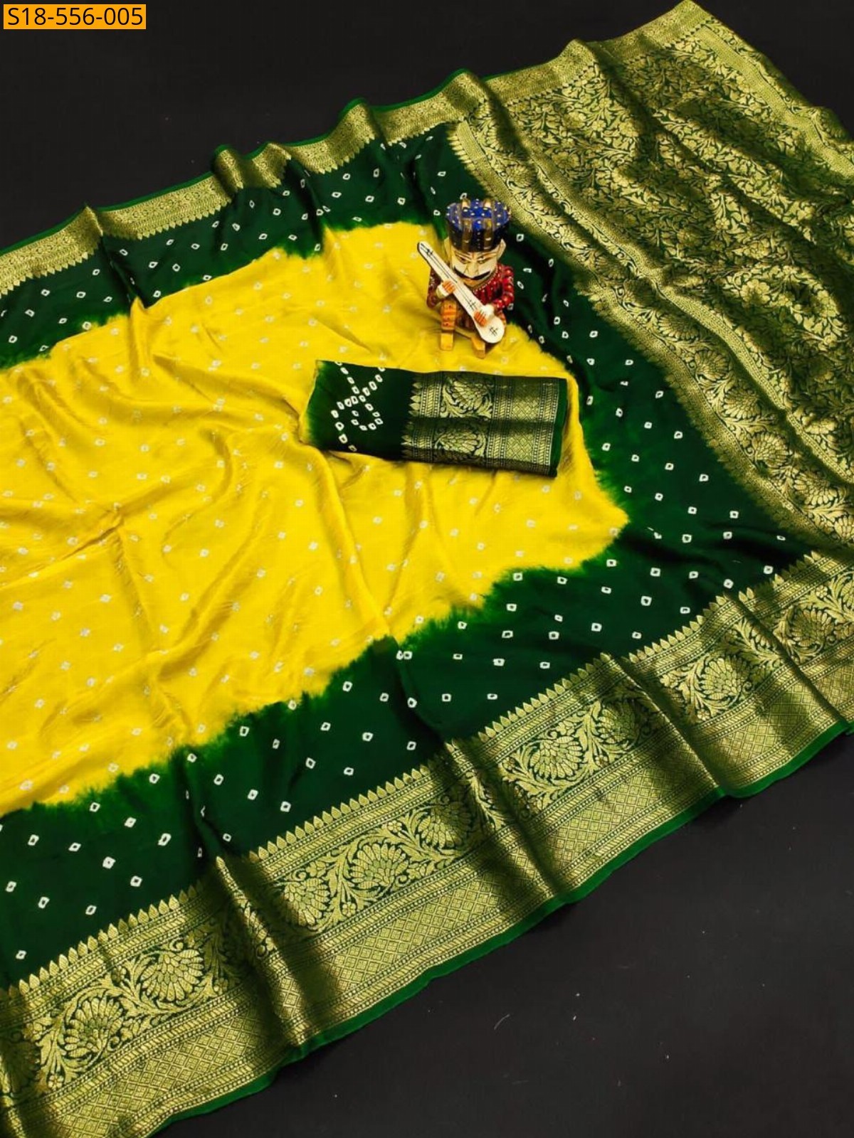 Yellow Fancy Soft Cotton Silk Sarees