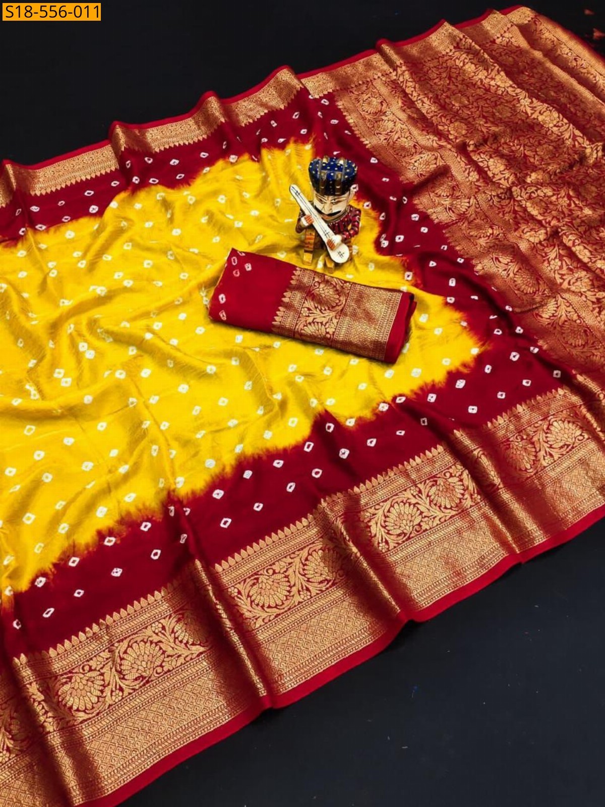 Yellow Fancy Soft Cotton Silk Sarees