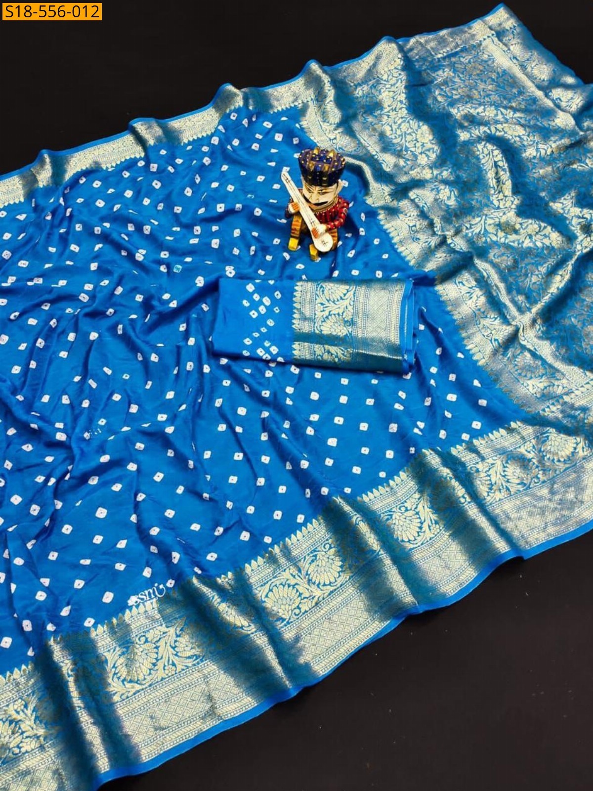 Blue Fancy Soft Cotton Silk Sarees