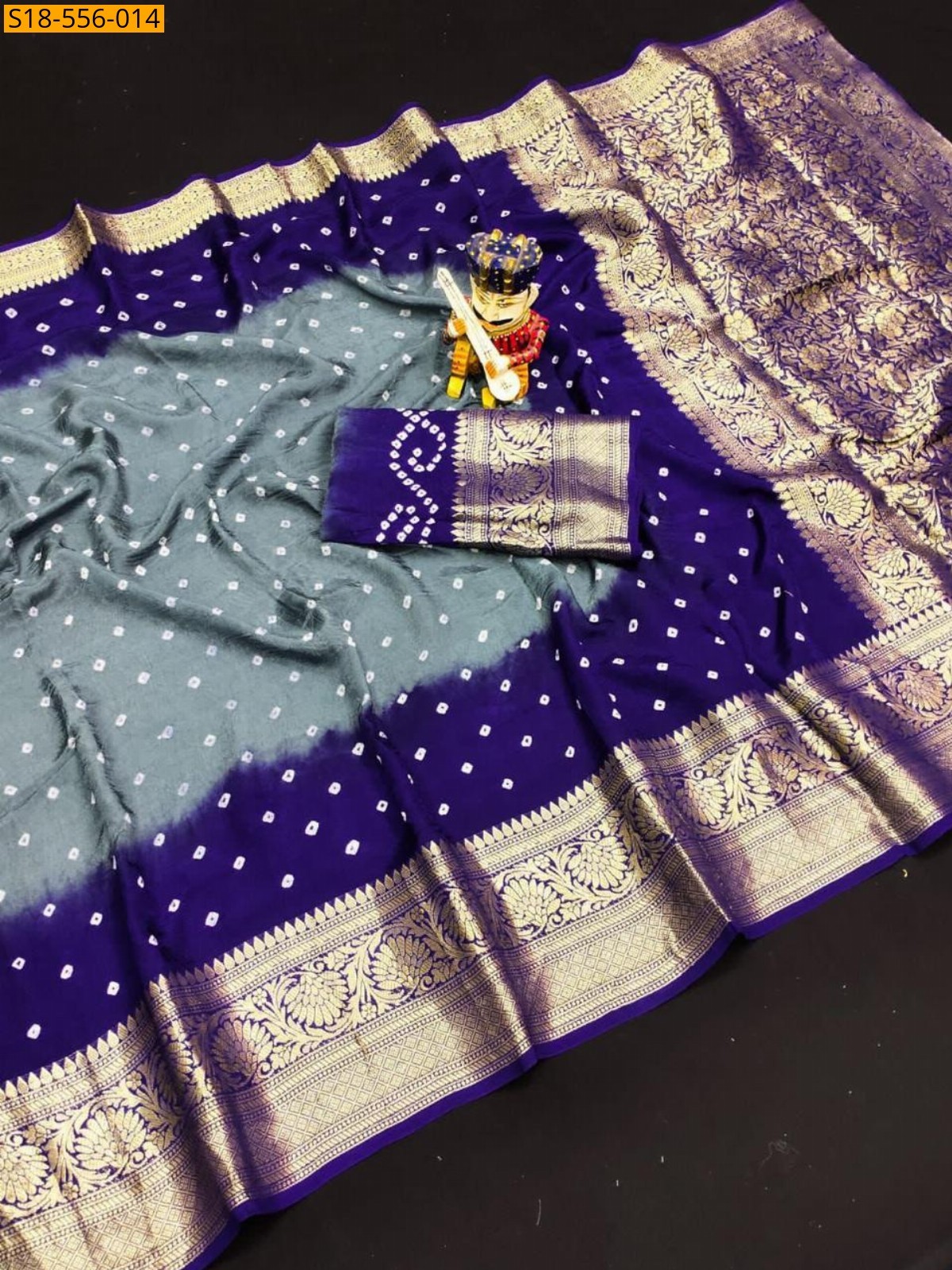 Gray Fancy Soft Cotton Silk Sarees