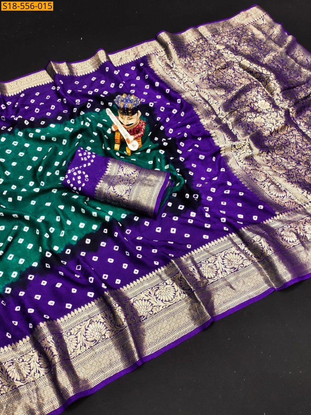 Green Fancy Soft Cotton Silk Sarees