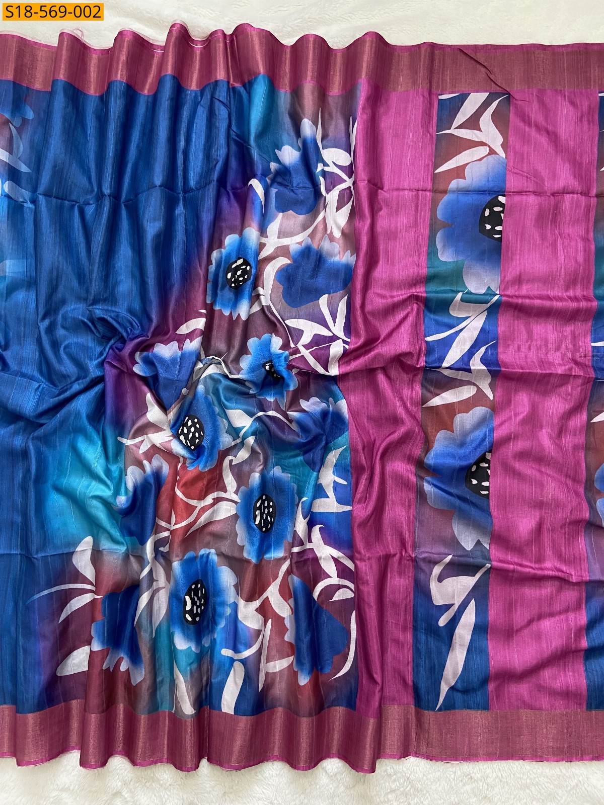 Blue Fancy Soft Tussar Silk sarees