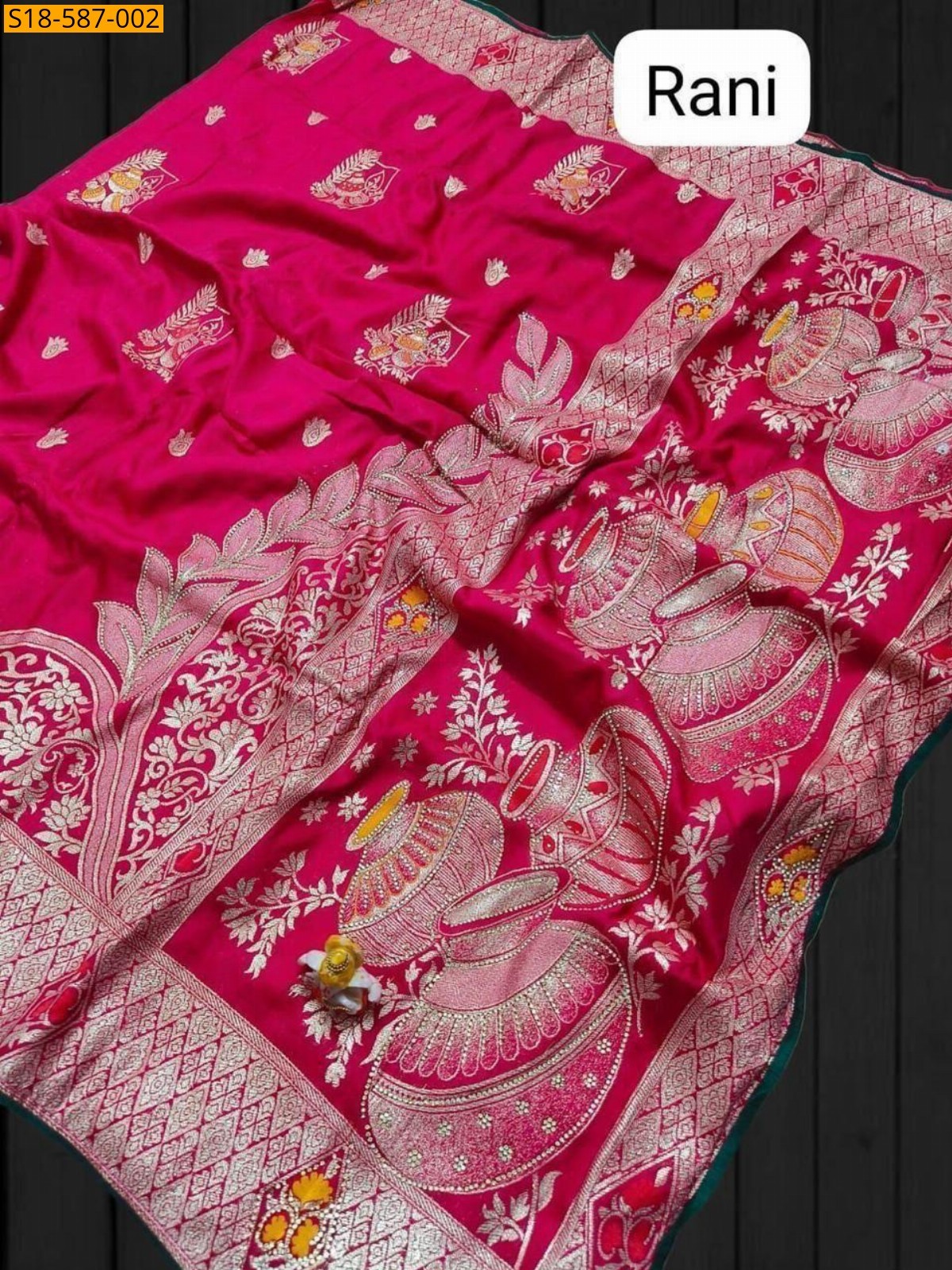 Pink Fancy Soft Dola Viscose Silk Saree