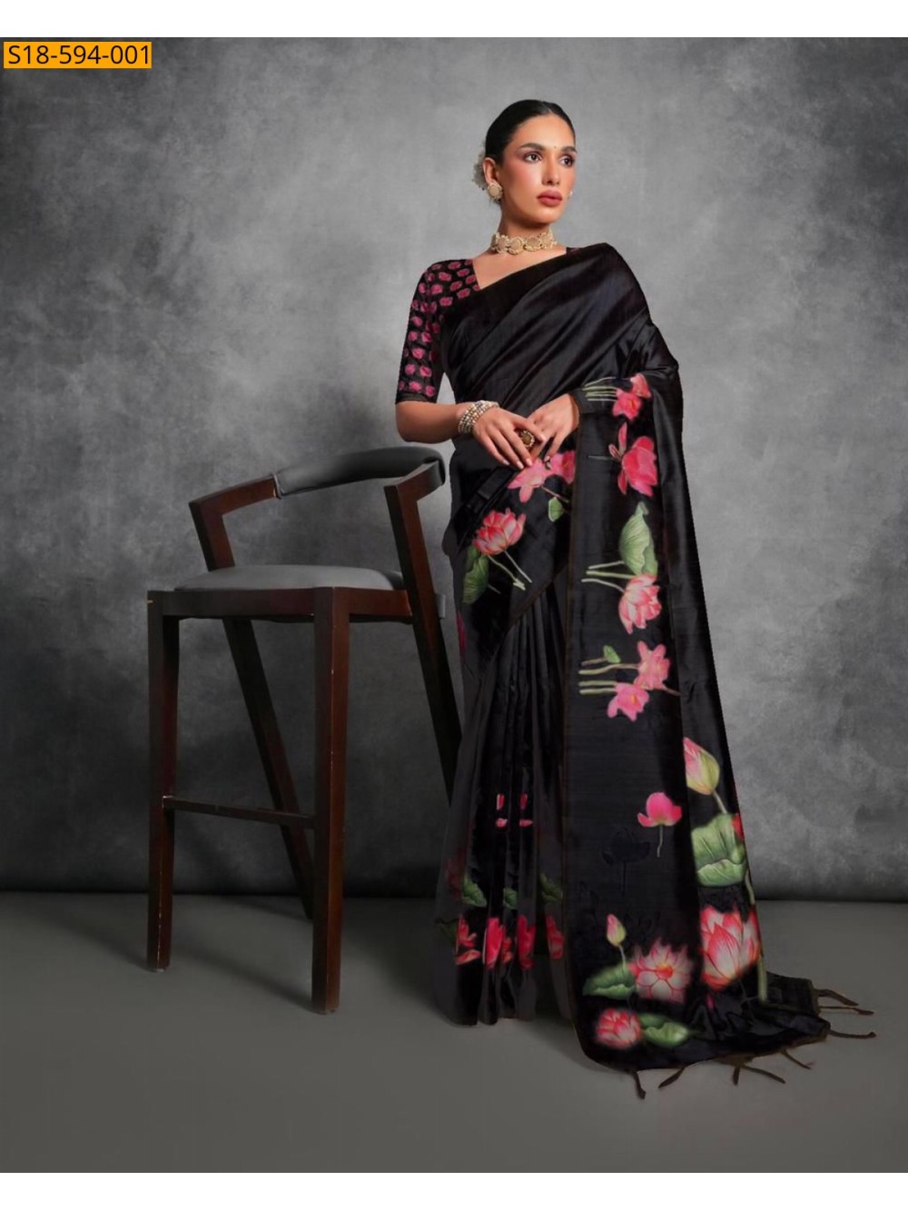 Tussar silk pichwai saree
