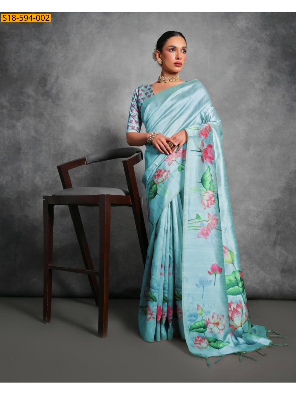 Tussar silk pichwai saree