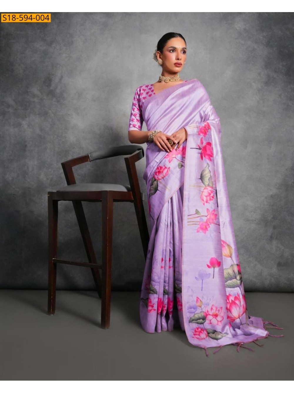Tussar silk pichwai saree
