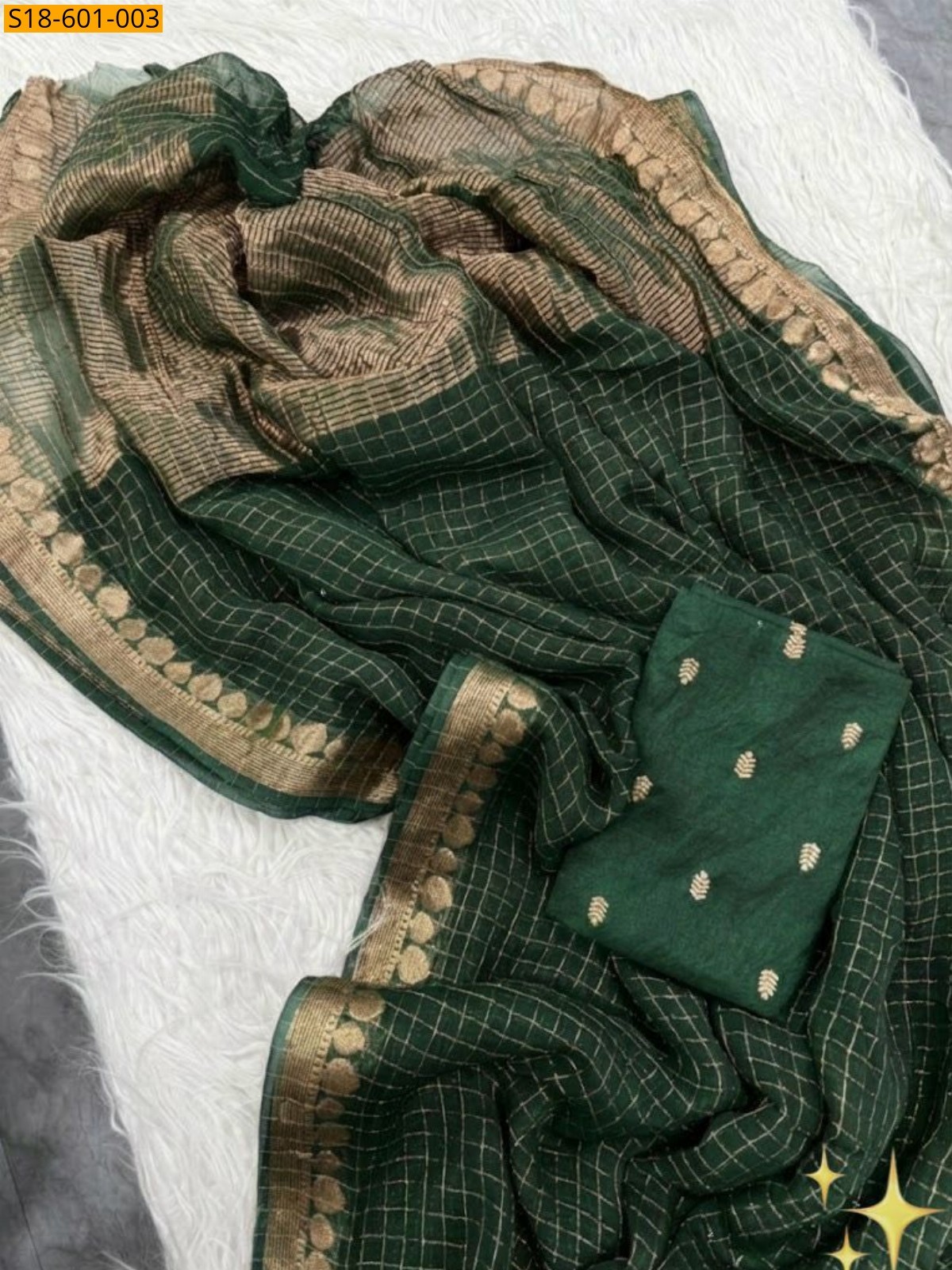 Green Viscose georgette Sarees