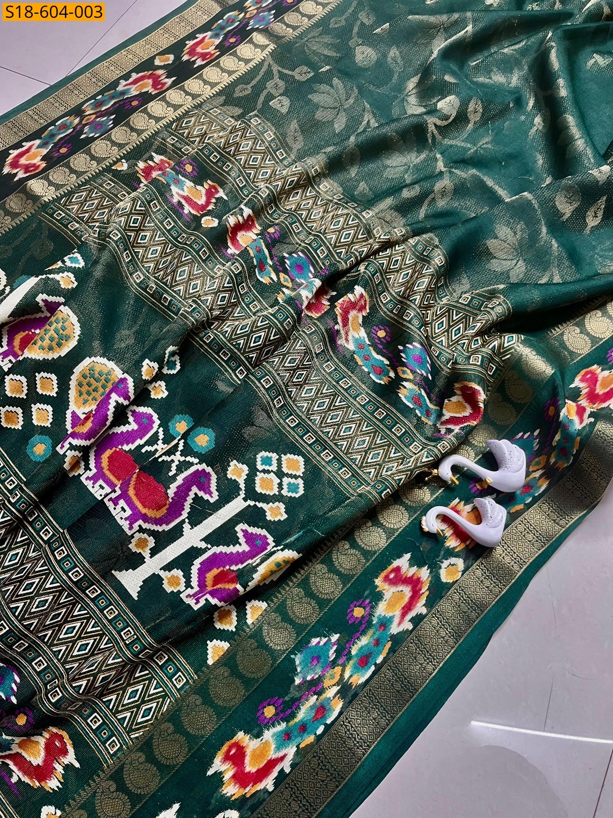 Geen Fancy Viscose Crepe Silk Sarees