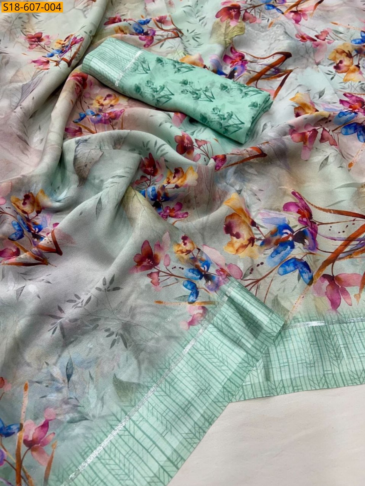 Multi Color Viscose soft silk Sarees