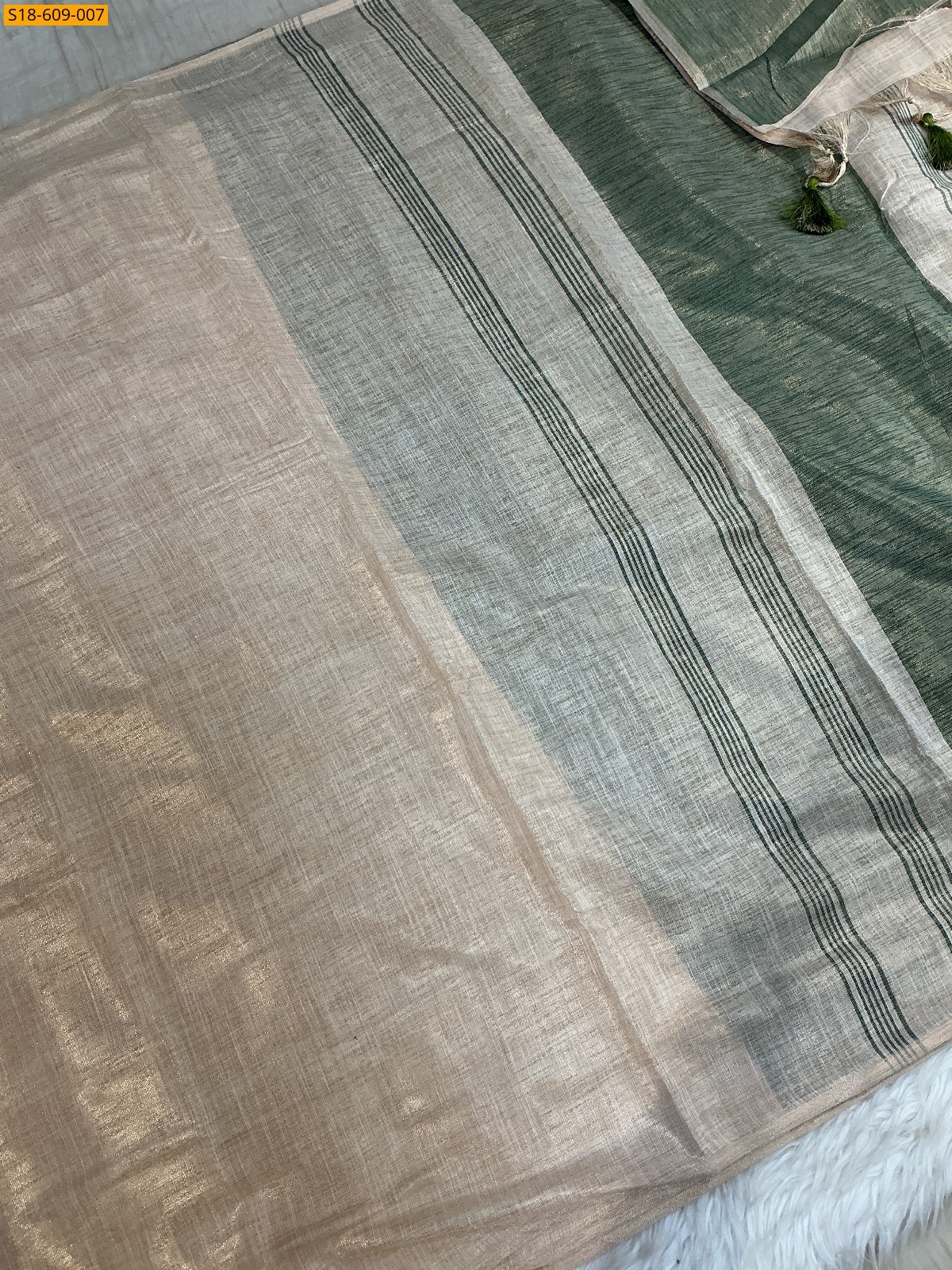 Fancy Mysore  Linen Silk Saree