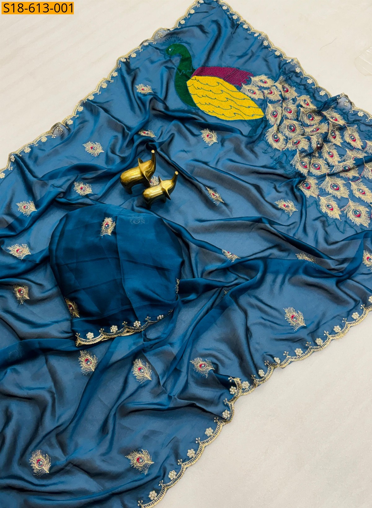 Morpitch Soft Rangoli Silk Saree
