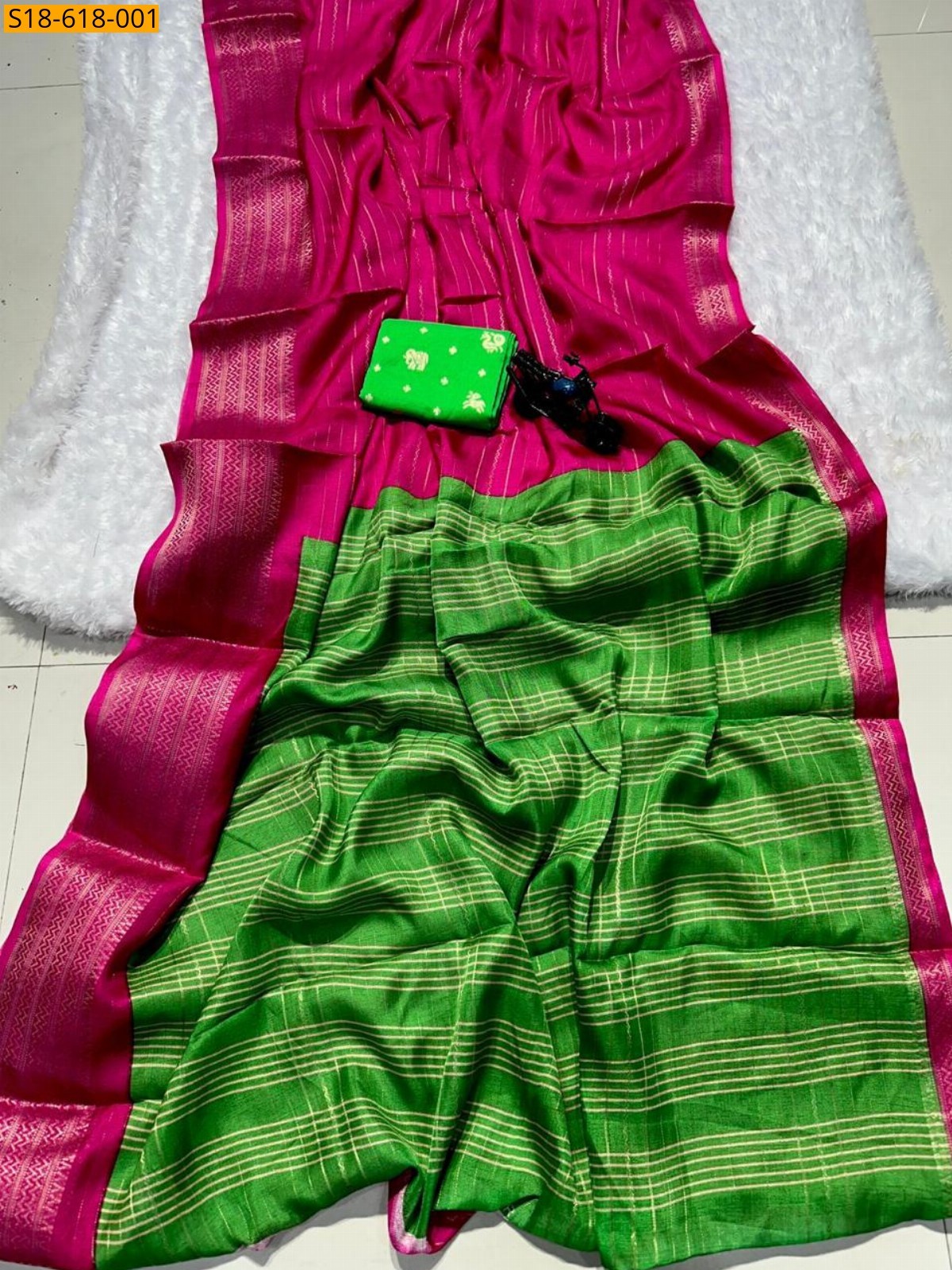 Pink Fancy Dola silk sarees