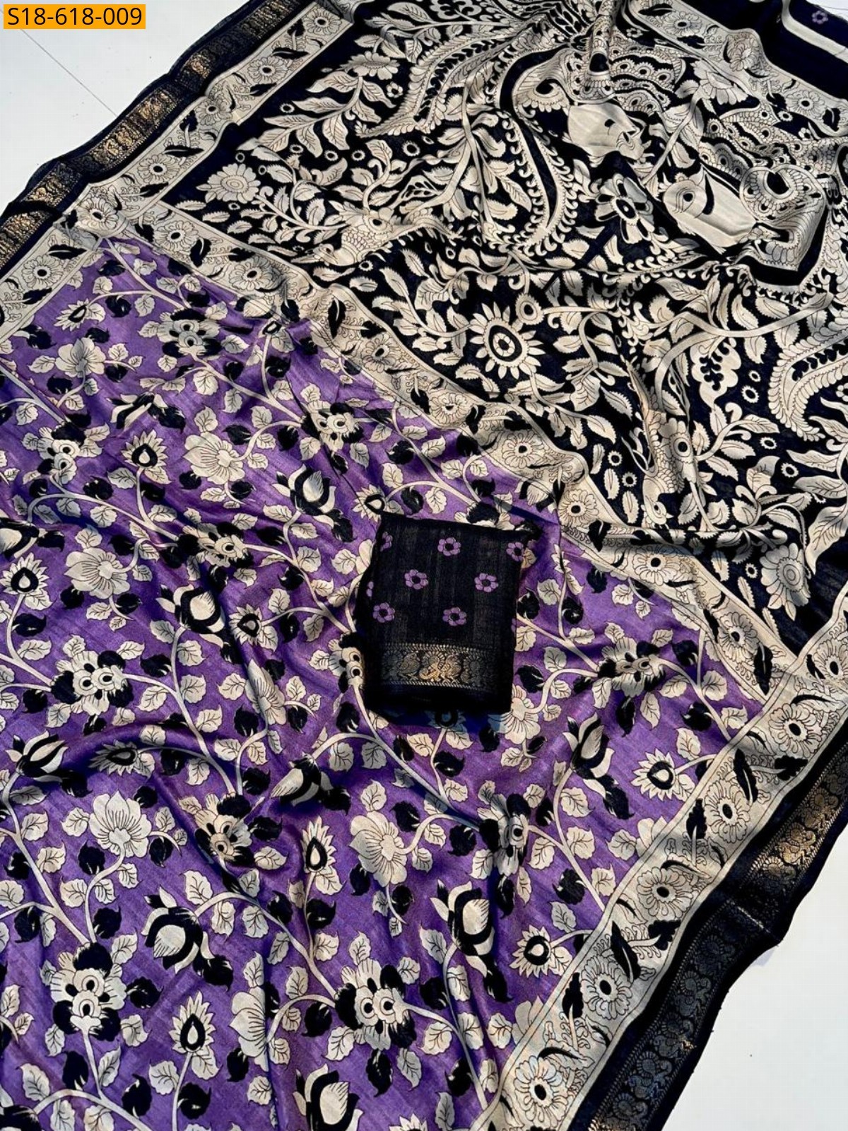 Violet Fancy Dola silk sarees