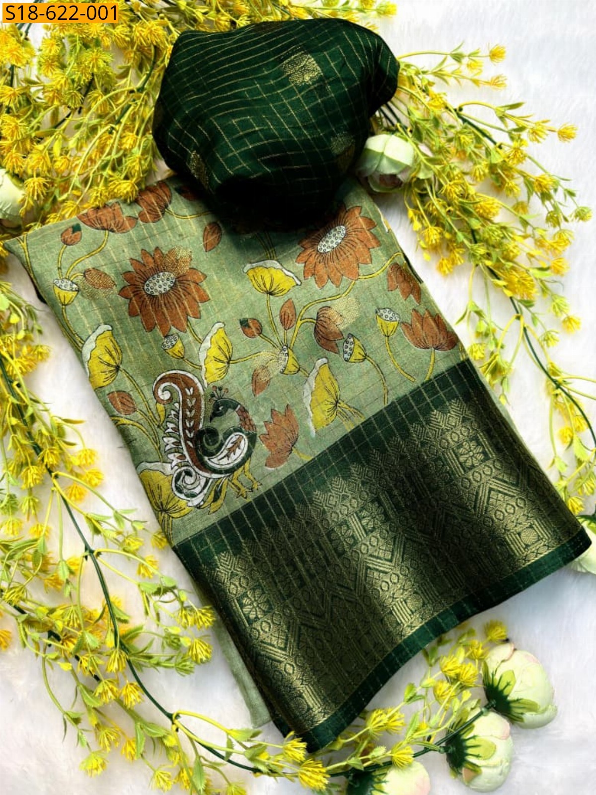 Green Fancy dola silk sarees