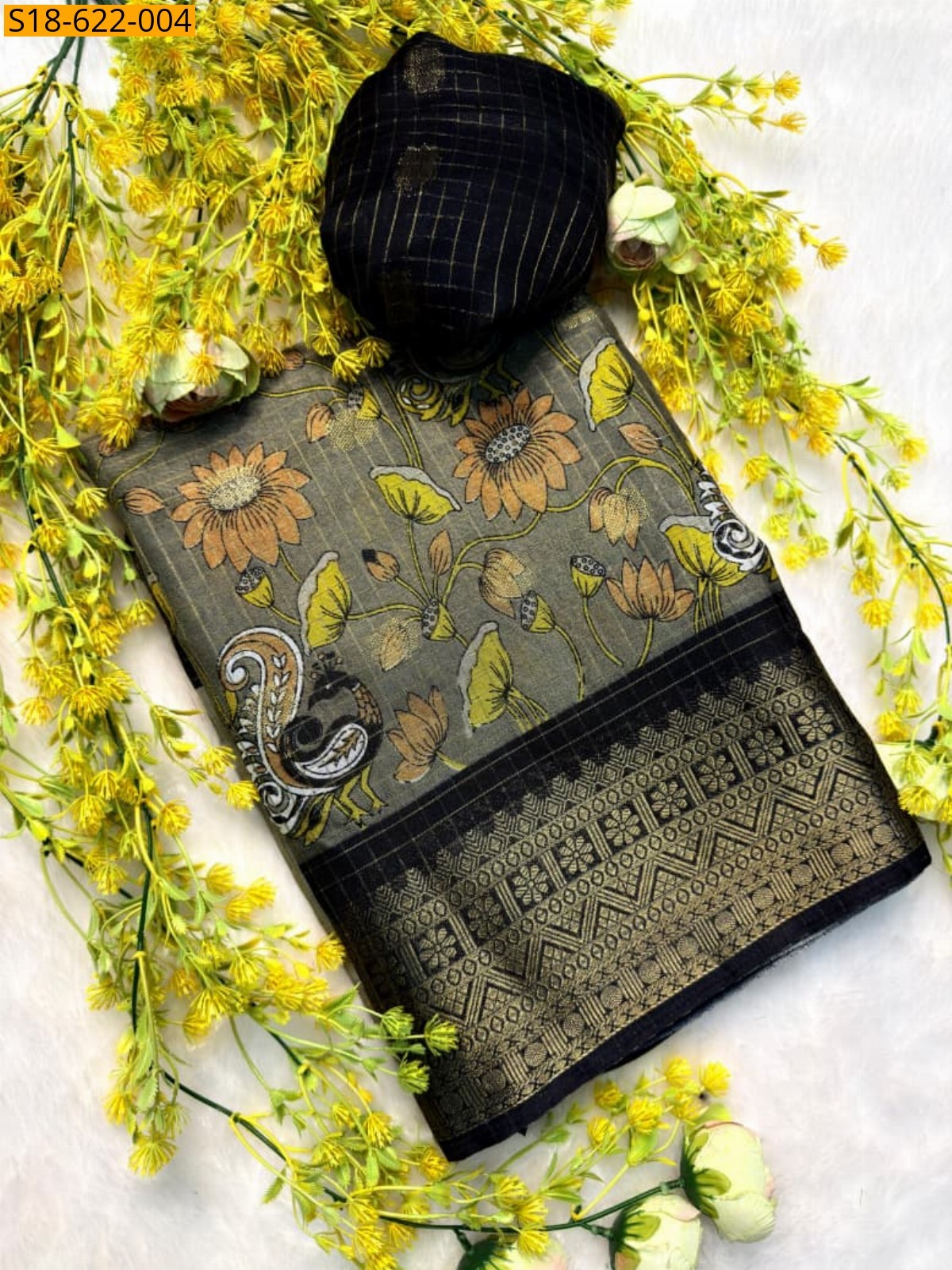 Grey Fancy dola silk sarees