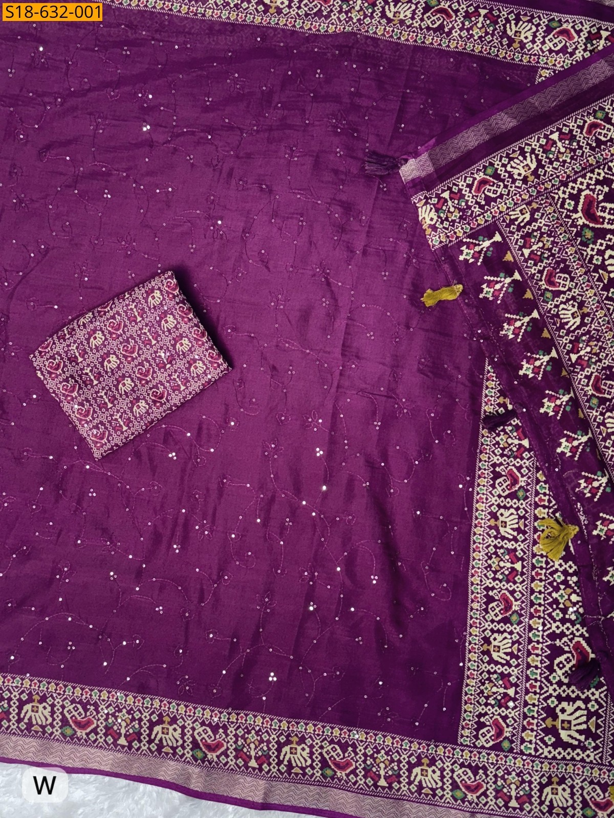 Wine Mul cotton ajrakh printed Saree