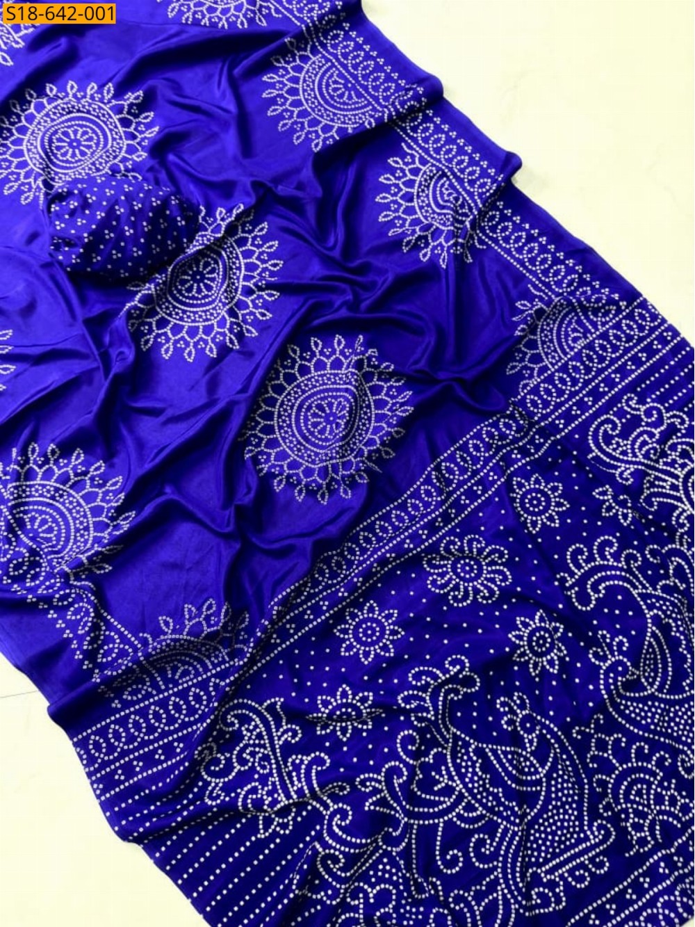 Fancy Creap Gajji Silk Saree