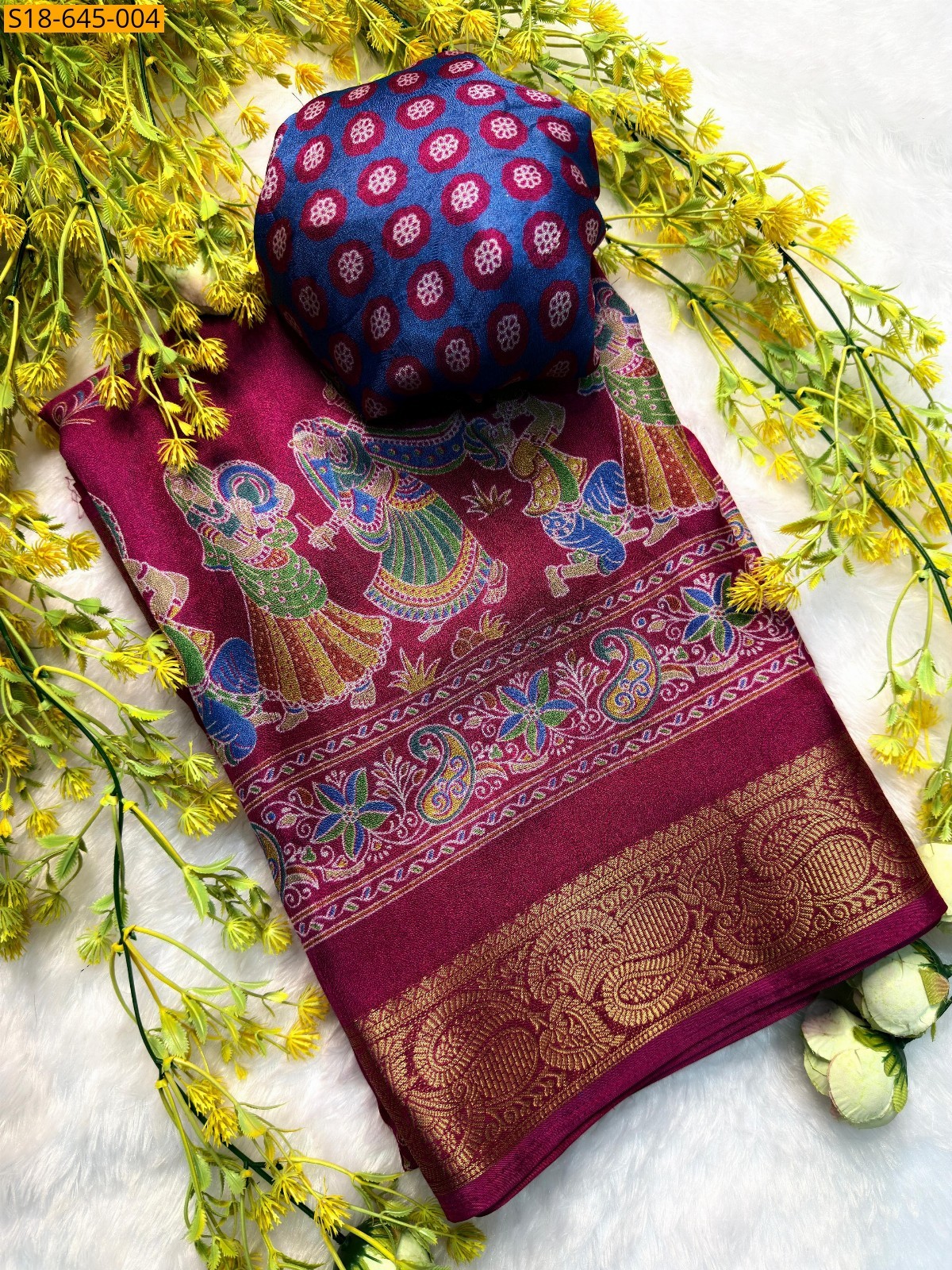Pink Fancy Marshmelon Saree