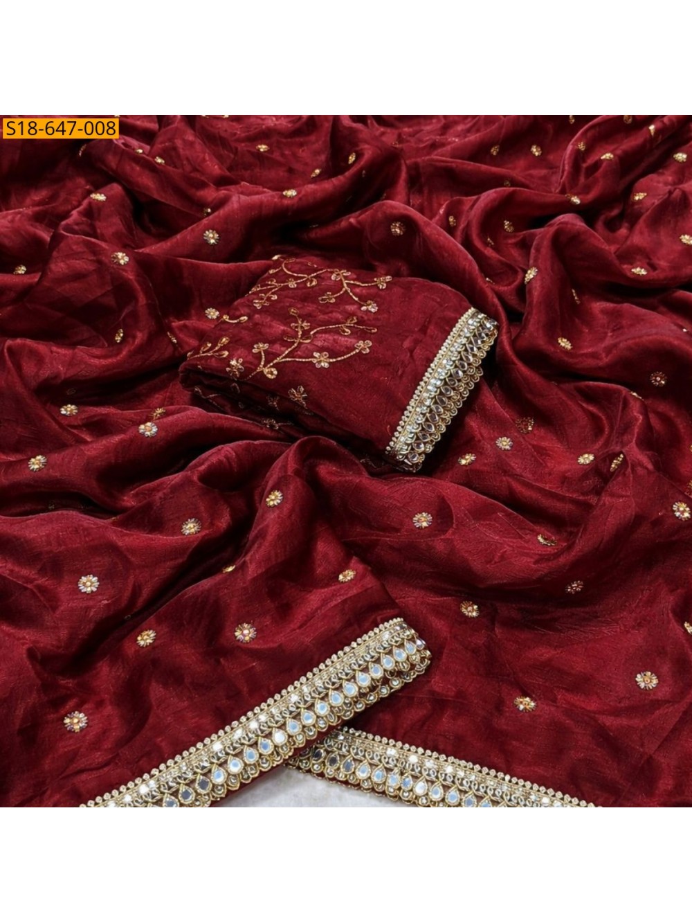 Space Satin Dual Shaded Saree