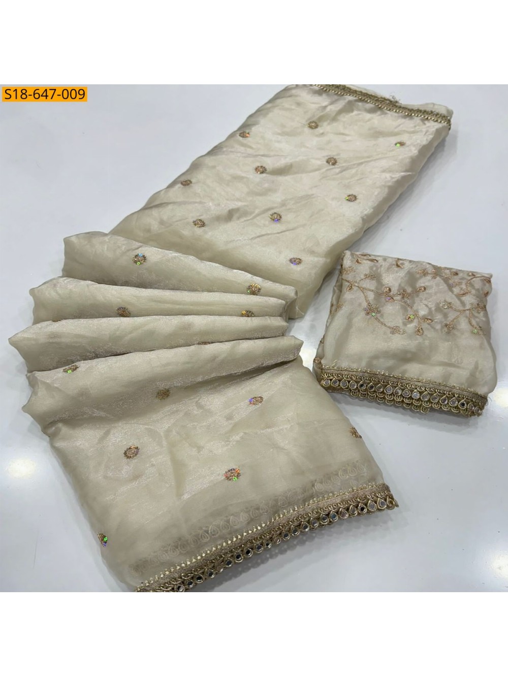 Space Satin Dual Shaded Saree