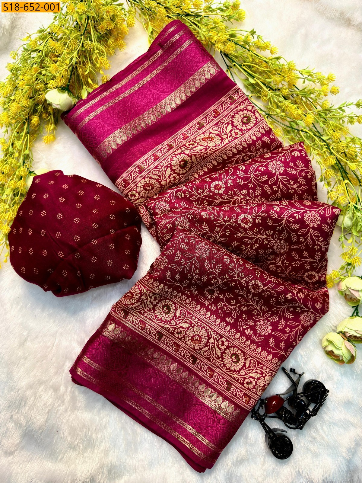 Pink  Soft Cotton silk sarees