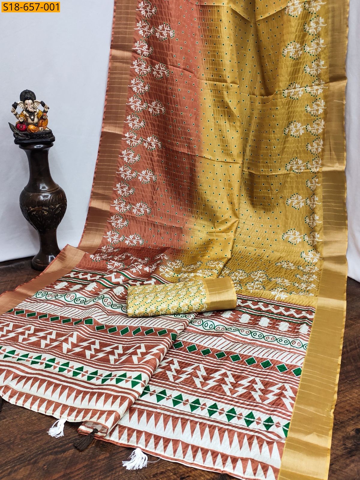 Multi color Soft Fancy Silk Saree